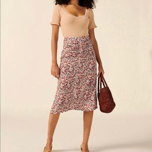 ROUJE Constance Midi Skirt
